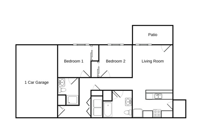 2 beds, 2 baths, 927 sqft, $1,475, Unit EC 4149-03