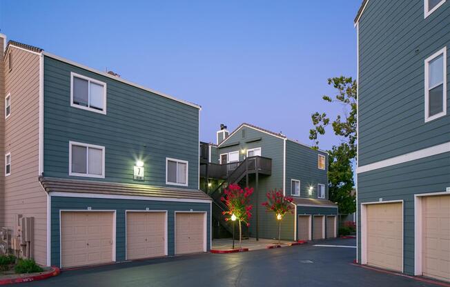 Exterior View In Night at Waterscape, Fairfield, 94533