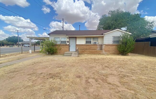 3 bed 1 bath now available