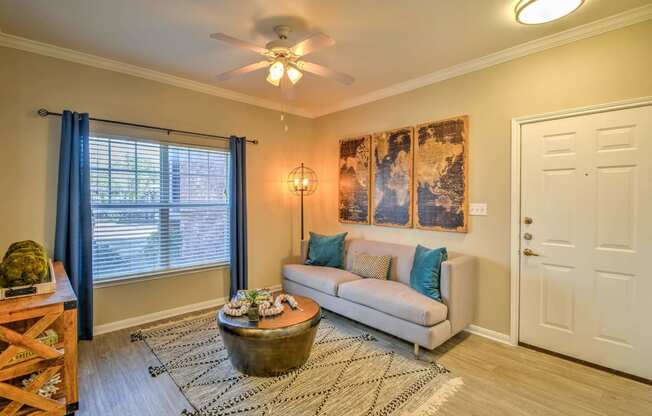 Model. Living Room- The Atlantic Station