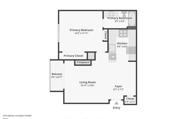 1 bed, 1 bath, 700 sqft, $1,748, Unit 214