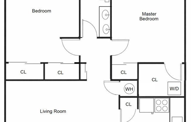 2 beds, 1 bath, 900 sqft, $1,899, Unit 450-203