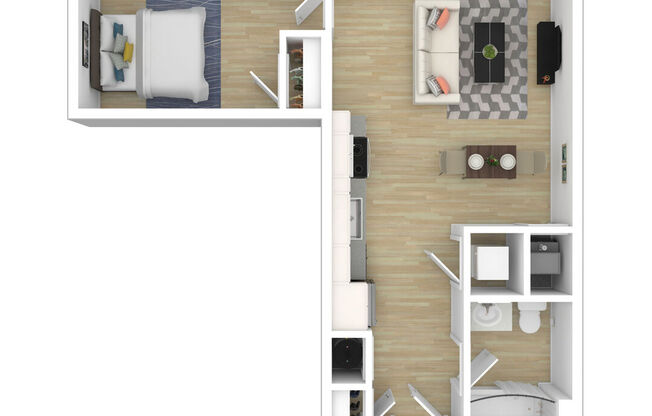 1 bed, 1 bath, 464 sqft, $2,150