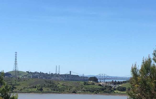 Awesome water views along community. Natural landscape slopes at Club Pacifica, Benicia, CA 94510