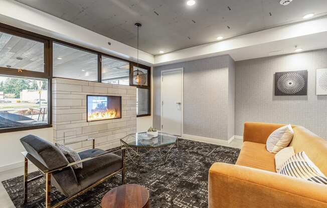 Geo Apartments Clubhouse Seating Area