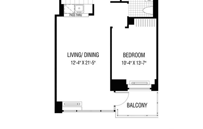 1 bed, 1 bath, $4,350, Unit 1908