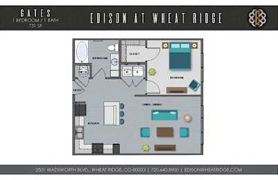 1 bed, 1 bath, 731 sqft, $1,870