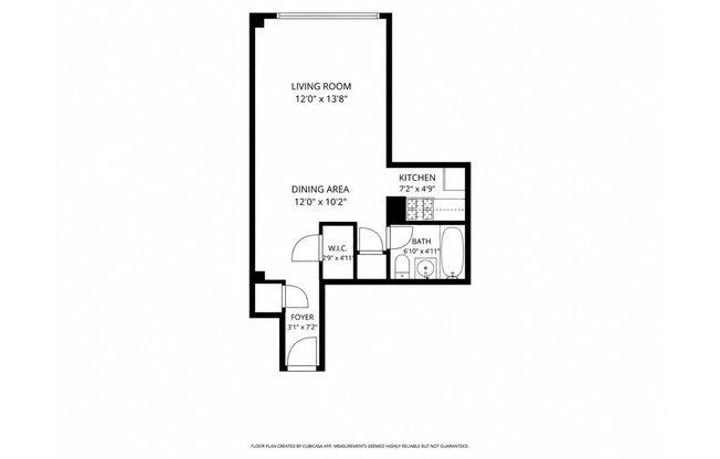 1 bed, 1 bath, 401 sqft, $3,150, Unit 11J