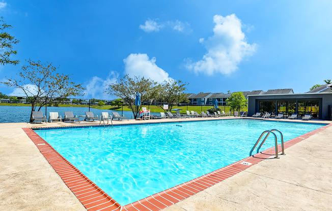 Swimming pool at Somerset Lakes Apartments, offering a relaxing outdoor space.