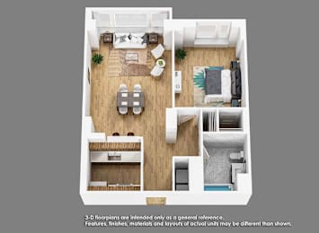 1 bed, 1 bath, 682 sqft, $2,666