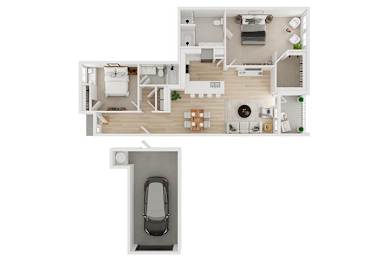 2 beds, 2 baths, 1,260 sqft, $2,085