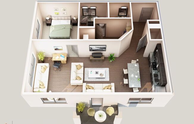 1 bed, 1 bath, 950 sqft, $1,452