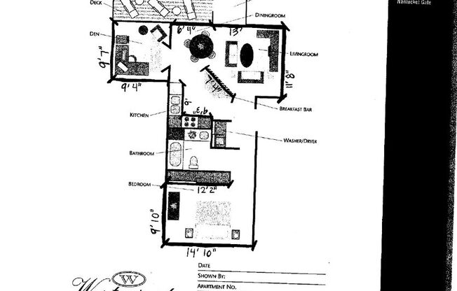 1 bed, 1 bath, 840 sqft, $1,500, Unit B303