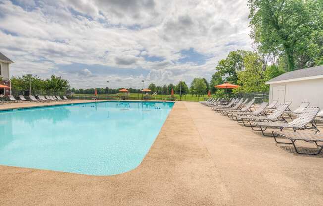 A large swimming pool at Park at Forest Hill, Tennessee