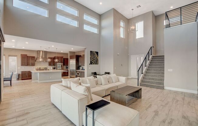4056 Desert Trace Ct-Welcome to your Breathtaking Contemporary Oasis Located in a Gated Community at the Base of Lone Mountain