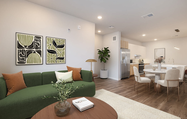 Living Room with Hard Surface Flooring