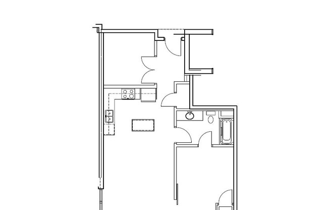 1 bed, 1 bath, 789 sqft, $1,185, Unit 101