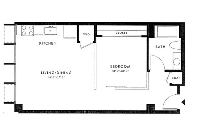 1 bed, 1 bath, 620 sqft, $2,485, Unit 0405