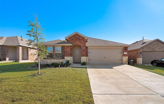 This 4-bedroom, 2-bath home is nestled within a pristine master-planned community and offers modern living in a newly constructed space.
