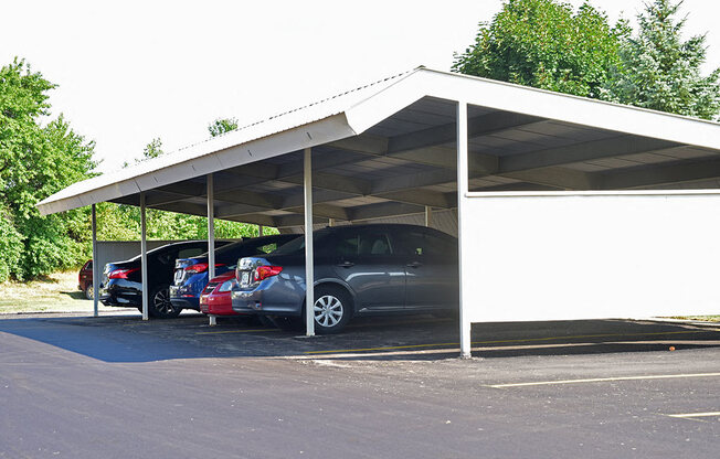 Covered Carports at Thornridge Apartments, Grand Blanc, Michigan