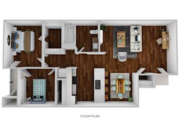 2 beds, 1 bath, 709 sqft, $794