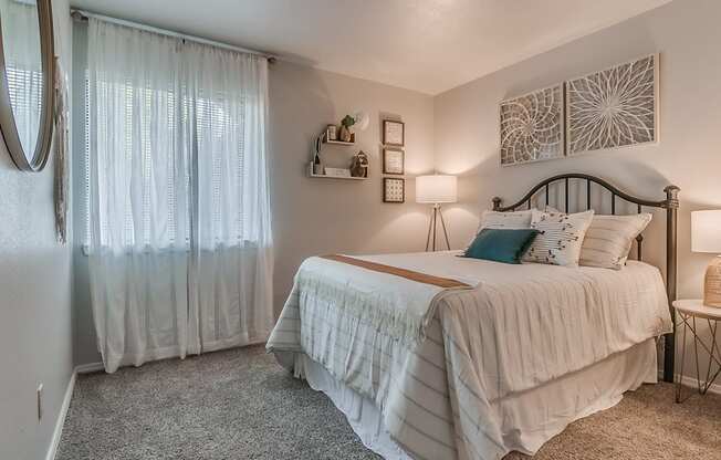 Bedroom With Large Window