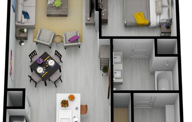 1 bed, 1 bath, 866 sqft, $2,256, Unit 322