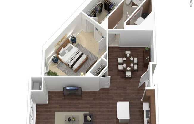 1 bed, 1 bath, 1,023 sqft, $3,495, Unit 454