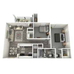 2 beds, 1 bath, 780 sqft, $1,234