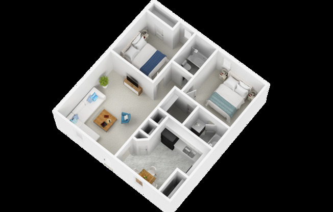 2 beds, 2 baths, 1,032 sqft, $999, Unit 5050 - 305