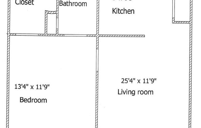 1 bed, 1 bath, 650 sqft, $850