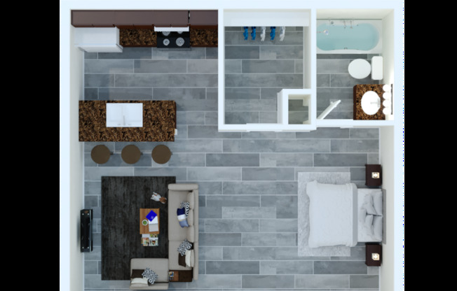 Studio, 1 bath, 462 sqft, $919, Unit 2011