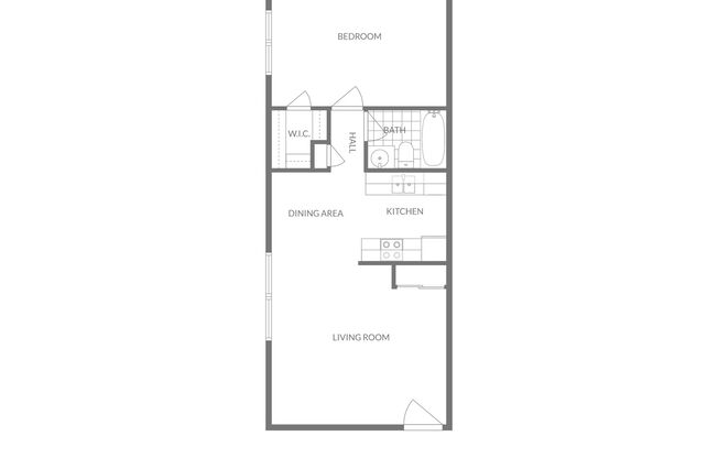 1 bed, 1 bath, 600 sqft, $1,001, Unit AH 1995-23