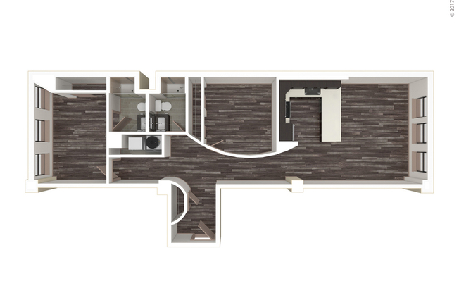 2 beds, 2 baths, 1,044 sqft, $1,750