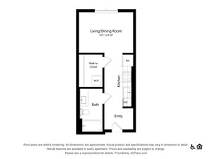 Studio, 1 bath, 416 sqft, $2,221