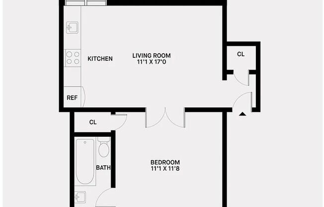 Studio, 1 bath, $2,600