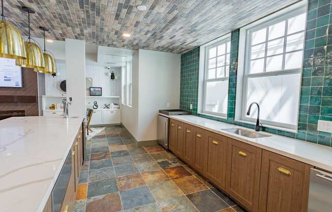 resident kitcehn with wide counter space at Bayswater Apartments, Burlingame, 94010