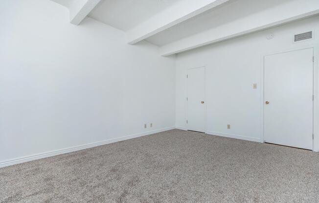 carpeted bedroom