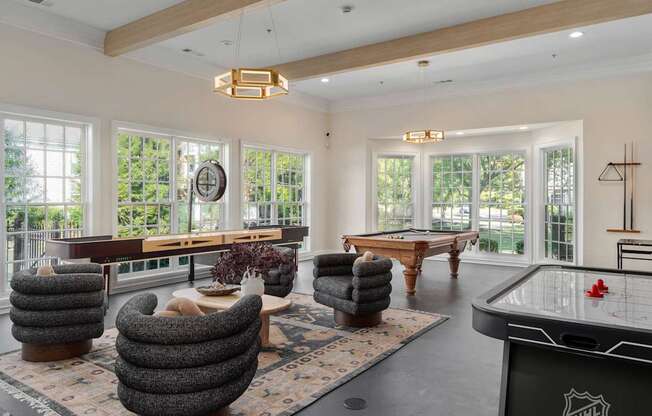 Game Room with air hockey, billiards and shuffleboard tables. at The Orchard, Dublin