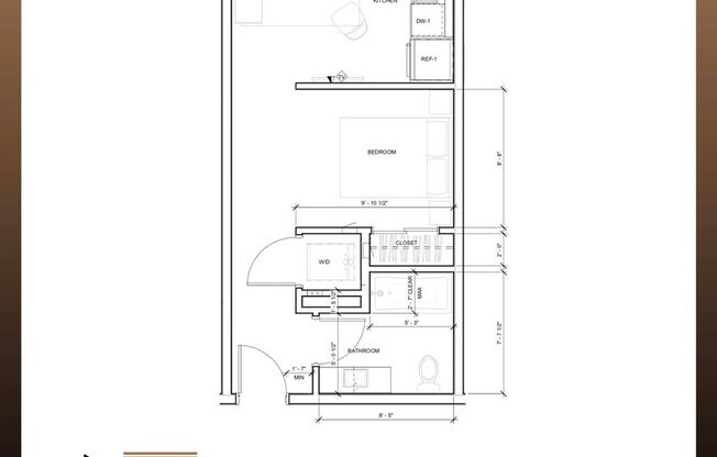 Studio, 1 bath, 499 sqft, $1,195, Unit 202