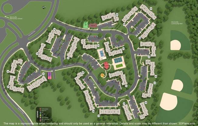 Property Site Map at Crosstimbers Apartments