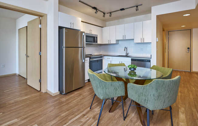 Kitchen with Stainless Steel Appliances