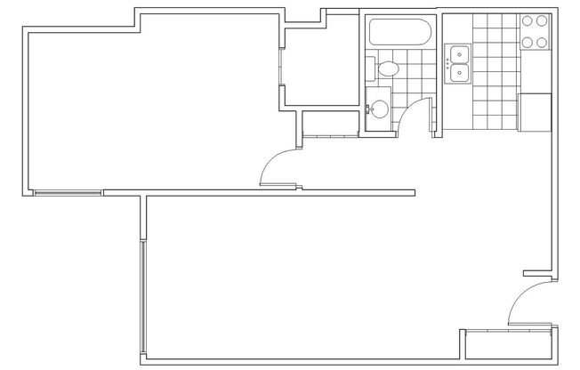 1 bed, 1 bath, 729 sqft, $1,000, Unit 35-307