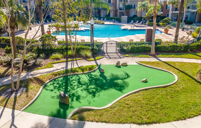 Resort Style Pool and Putting Green