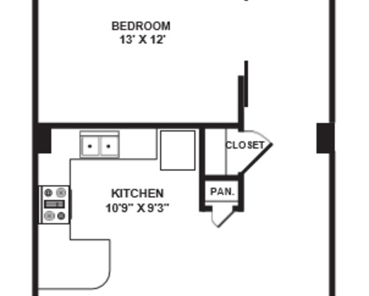 1 bed, 1 bath, 819 sqft, $1,949