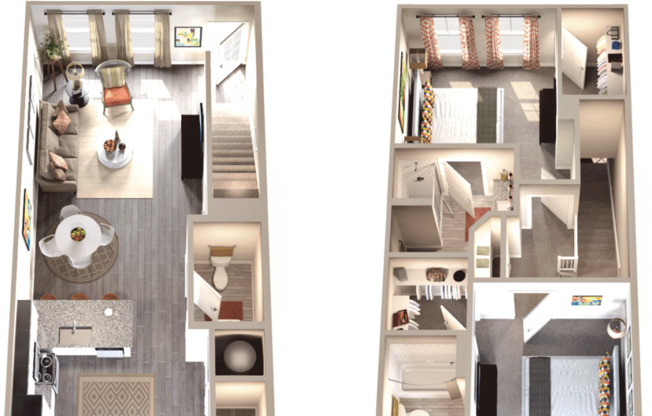 2 beds, 2 baths, 1,296 sqft, $1,785, Unit 15002