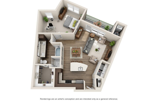 1 bed, 1 bath, 925 sqft, $2,260