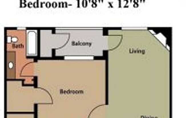 2 beds, 2 baths, 1,131 sqft, $1,425, Unit 2772-7