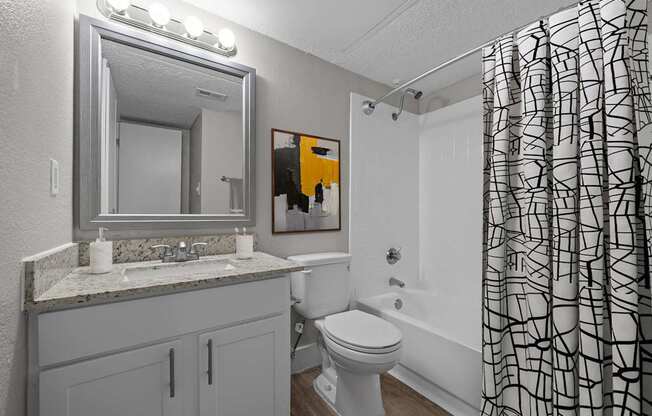 The Monet Apartments in Dallas, Texas Model Bathroom