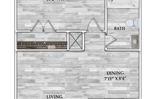 1 bed, 1 bath, 681 sqft, $817, Unit 014